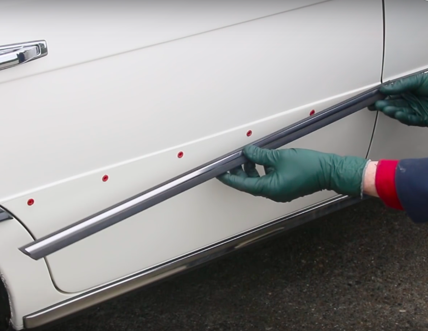 What is The Best Way to Remove Chrome Side Body Trim Strips on Older